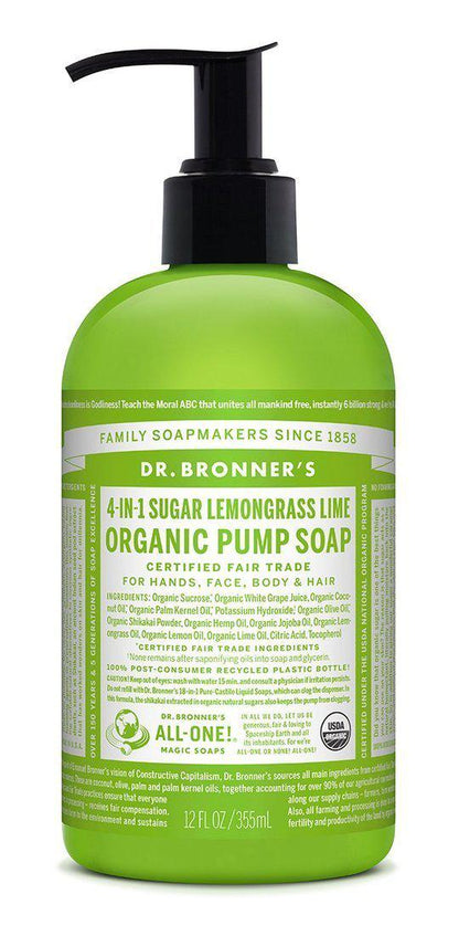 Dr Bronners Organic Pump Soaps