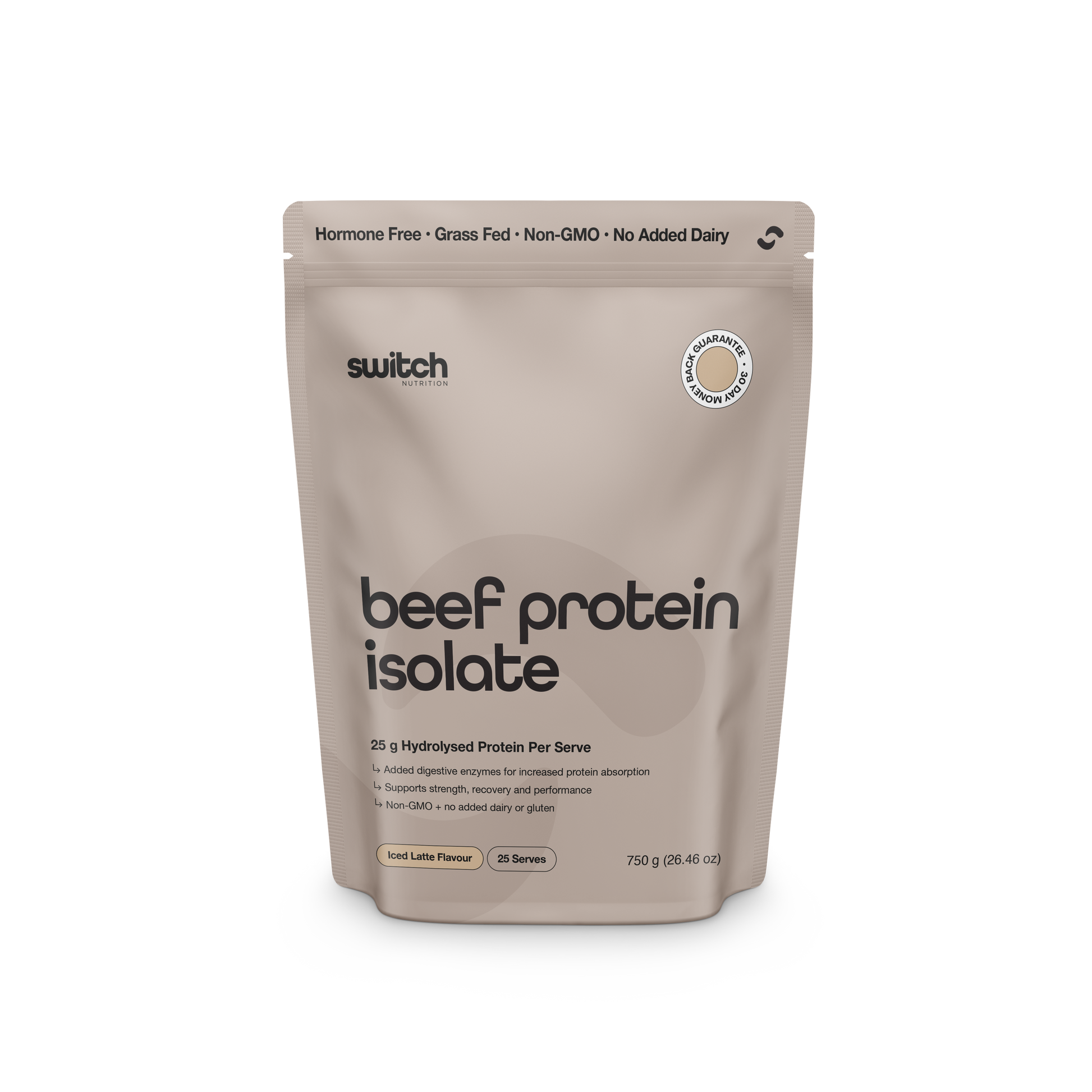 Switch Nutrition Beef Protein Isolate 750g Iced Latte