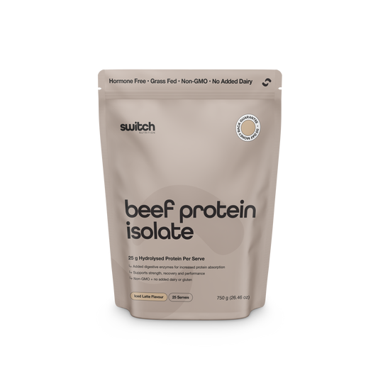Switch Nutrition Beef Protein Isolate 750g Iced Latte
