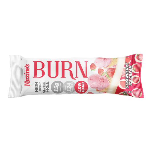 Maxines Burn Bar 40GM Strawberry Ice Cream