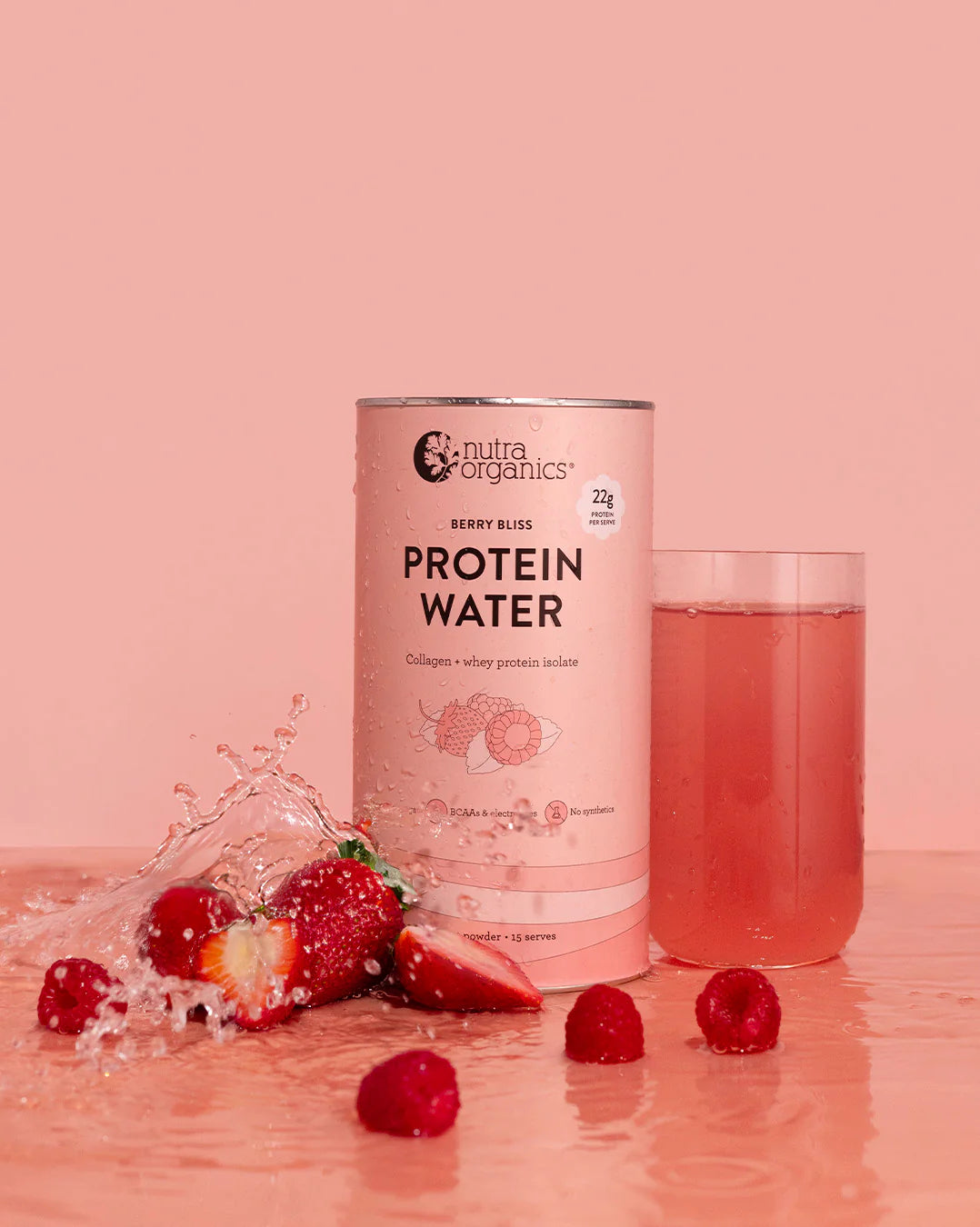 Nutra Organics Protein Water 450g Berry Bliss