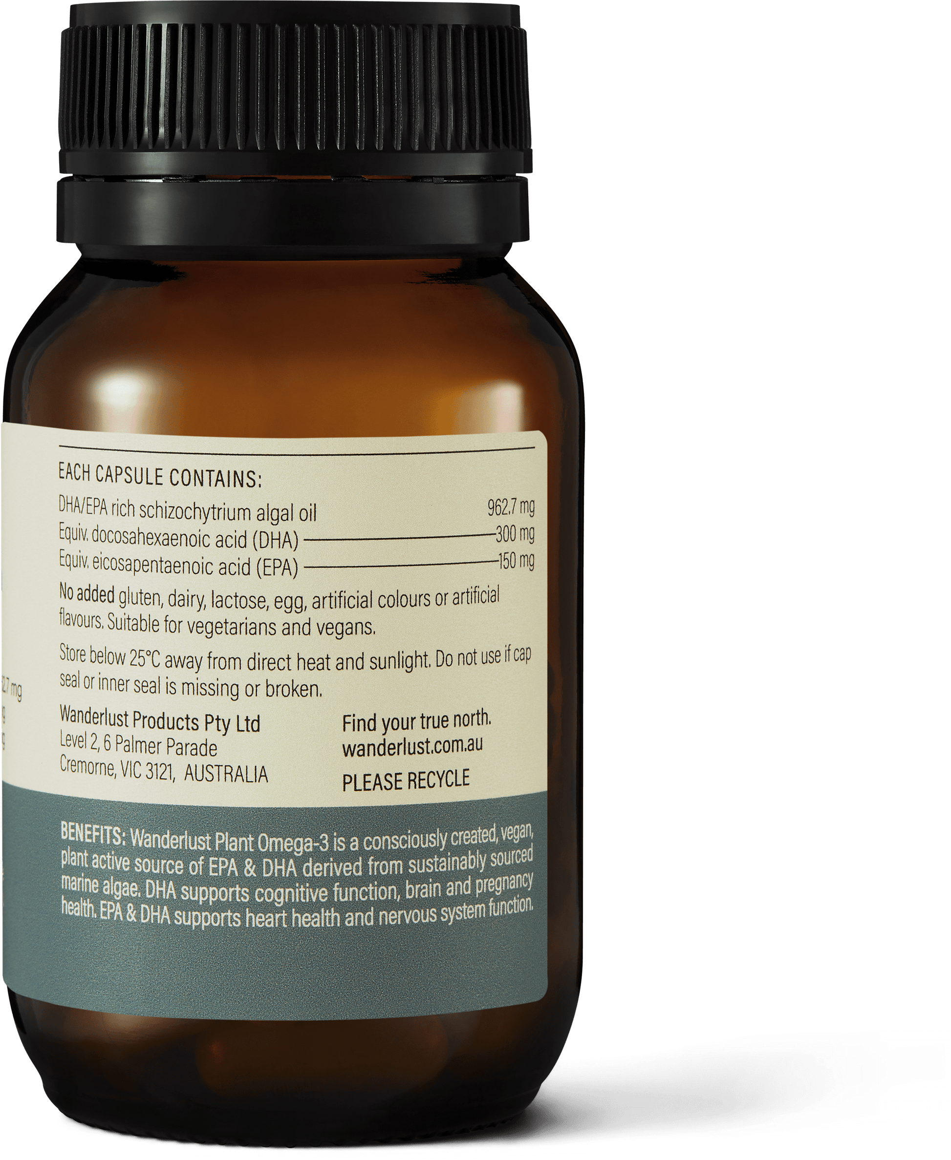 Wanderlust Plant Omega-3 30 Capsules