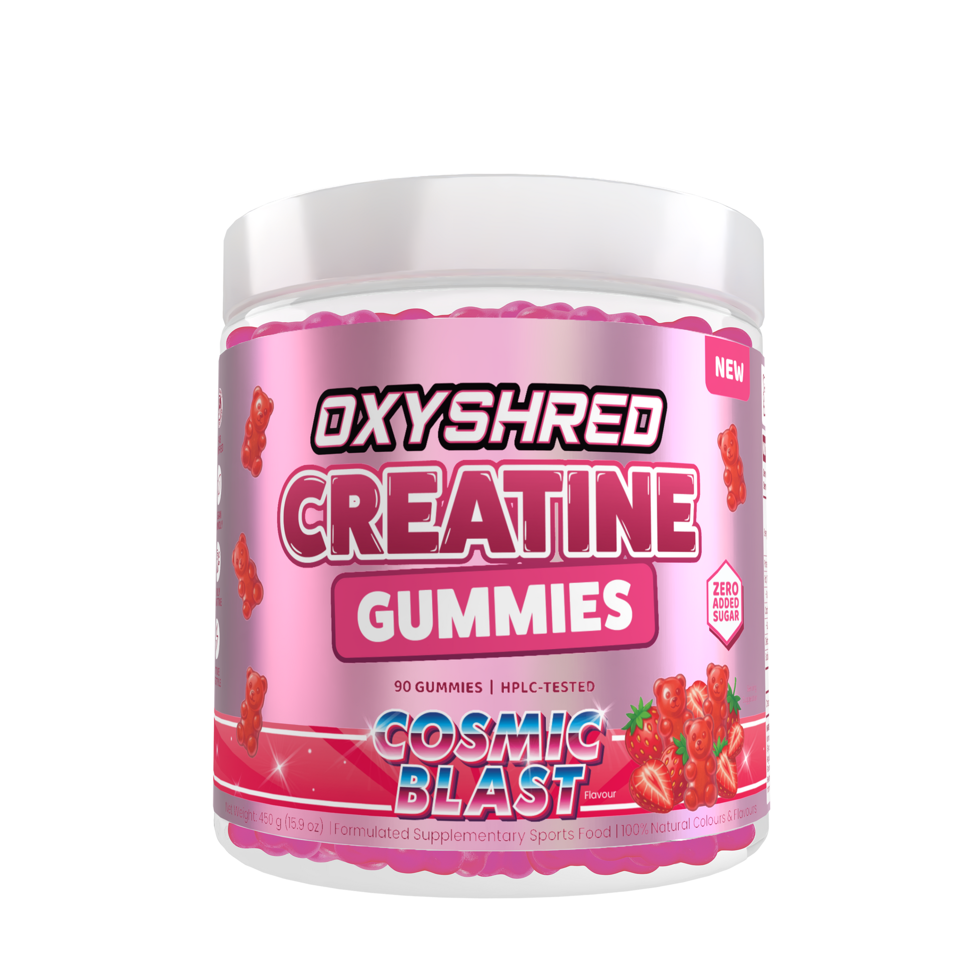 EHP Labs Oxyshred Creatine Gummies 90 Gummies Cosmic Blast