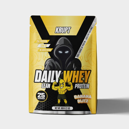 Krupt Daily Whey Protein 2lb Banana