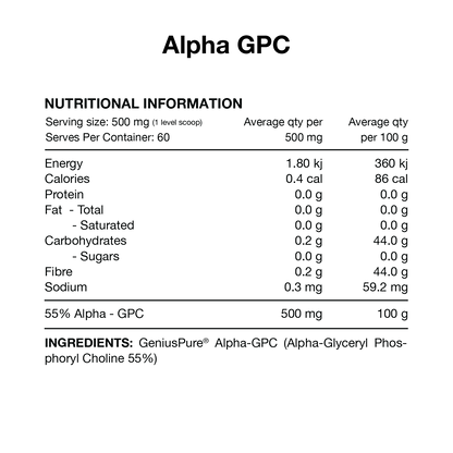 Switch Nutrition Alpha GPC 30g