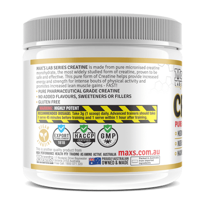 Maxs Lab Series Micronized Creatine Monohydrate 200g
