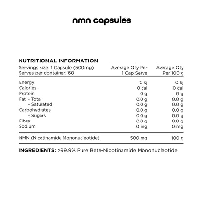 Switch Nutrition 100% Pure NMN 60vc