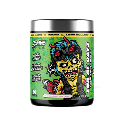 ZombieLabs End of Dayz Pre Workout 50 Serves Sinister Strawberry Gummy