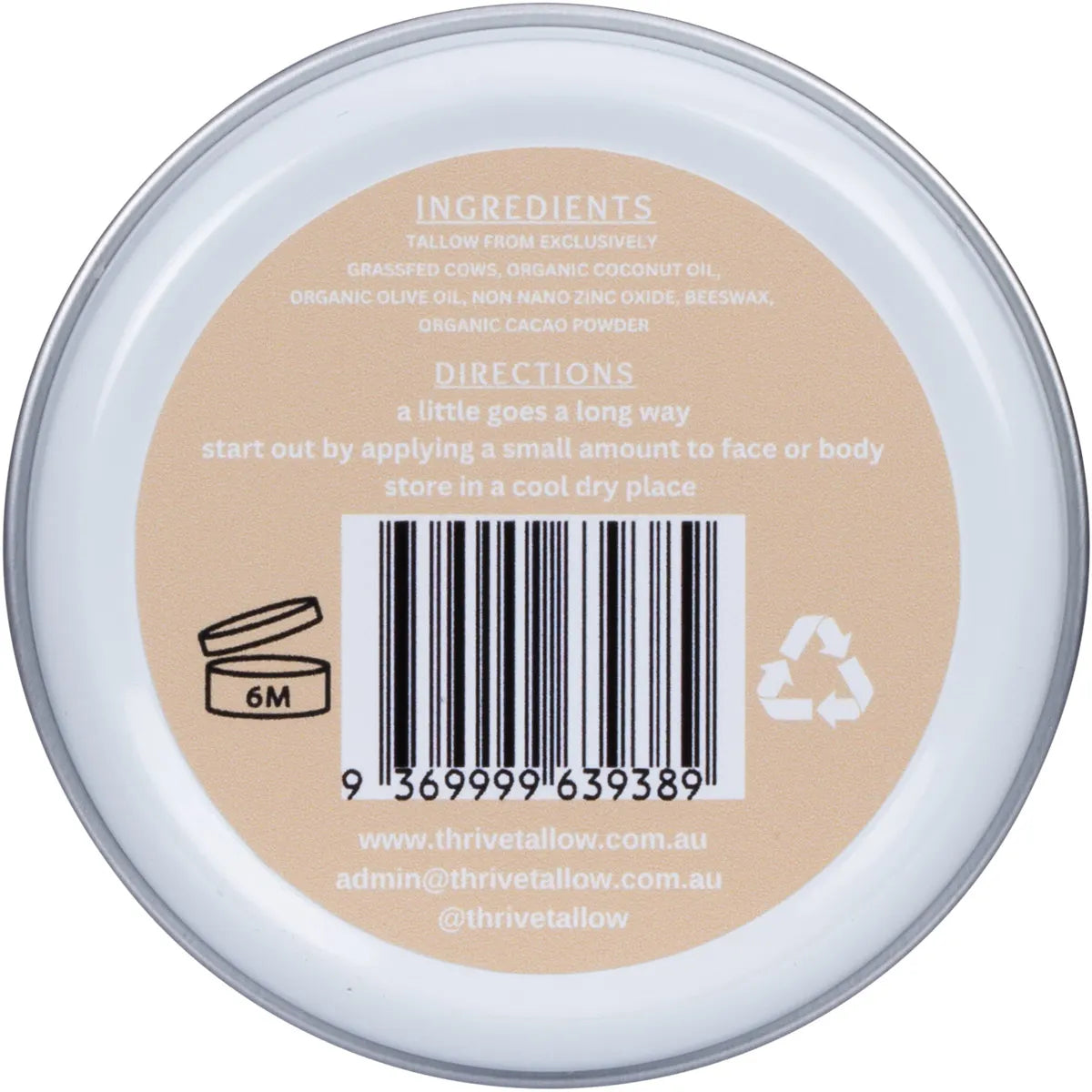 THRIVE TALLOW Sun Balm with Zinc 70ml