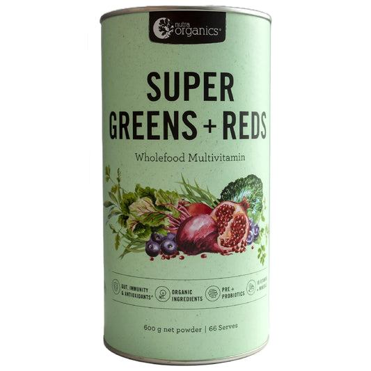 Nutra Organics Super Greens and Reds 600g