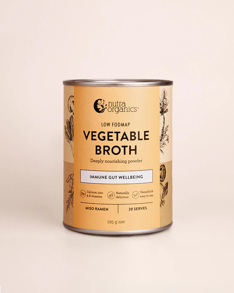 Nutra Organics Vegetable Broth 125G Garden Veggie