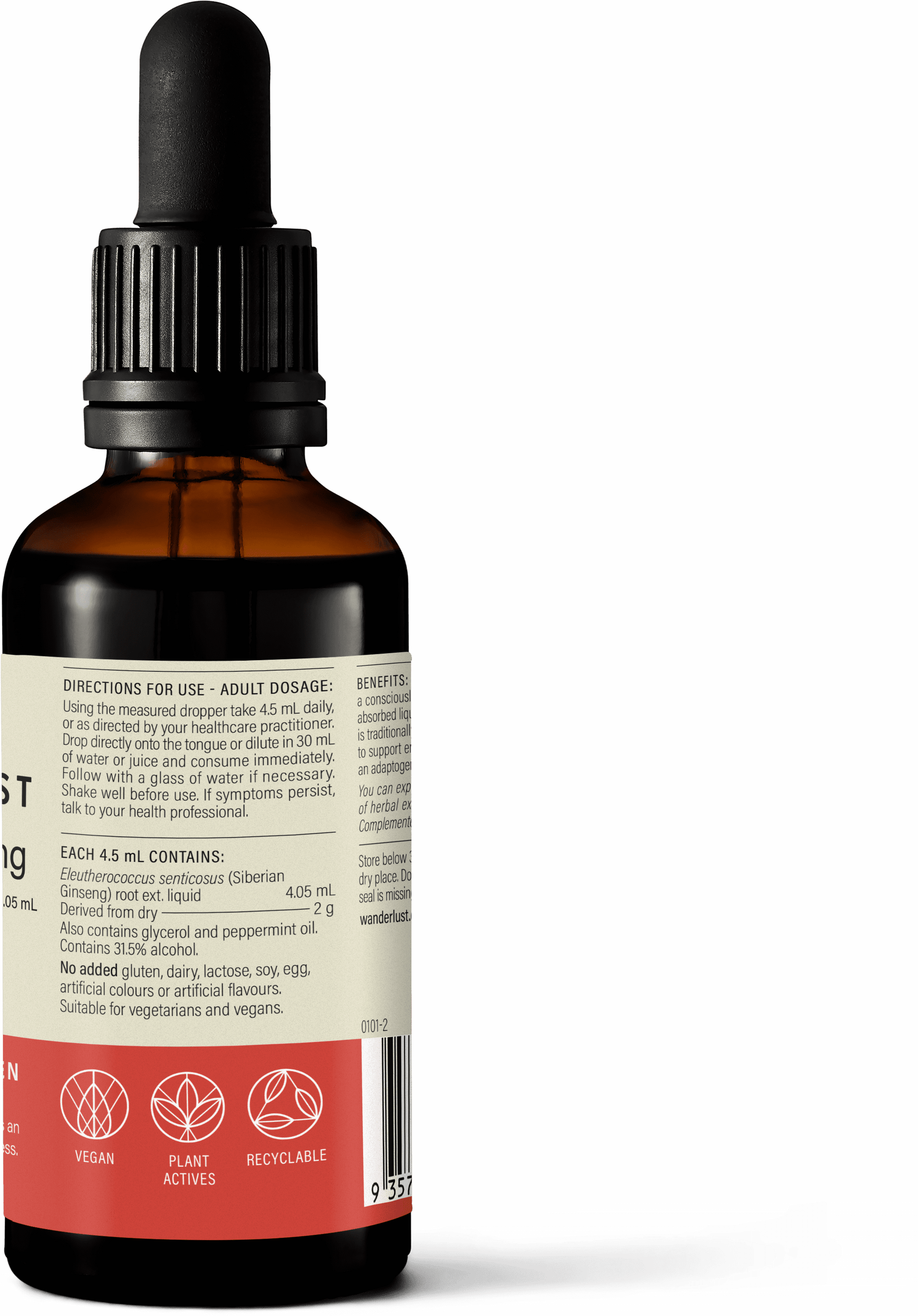 Wanderlust Siberian Ginseng Liquid 90ml