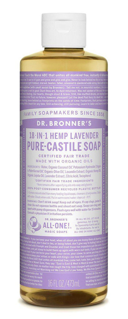 Dr Bronners Pure Castille Liquid Soaps
