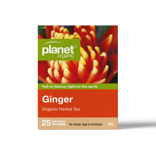 Planet Organic Ginger Herbal Tea x 25 Tea Bags