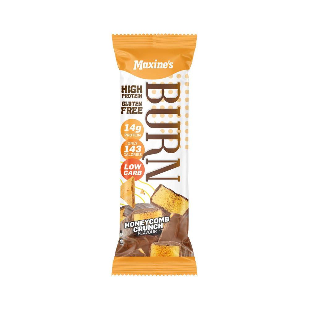 Maxines Burn Bar 40GM Honeycomb Crunch