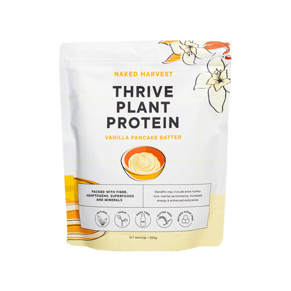 Naked Harvest Thrive Plant Protein 500g Vanilla Pancake Batter