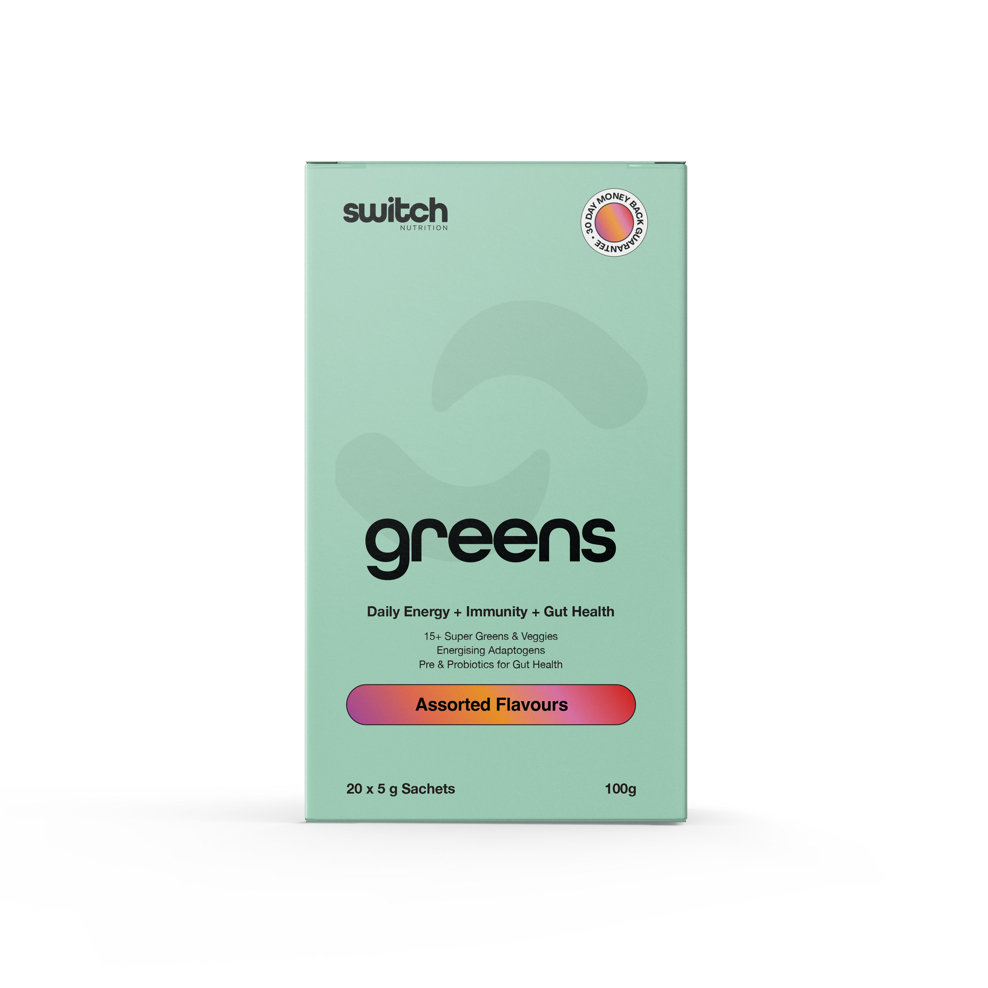 Switch Nutrition Greens 20 Serves Assorted Flavours