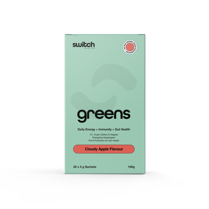 Switch Nutrition Greens 20 Serves Cloudy Apple