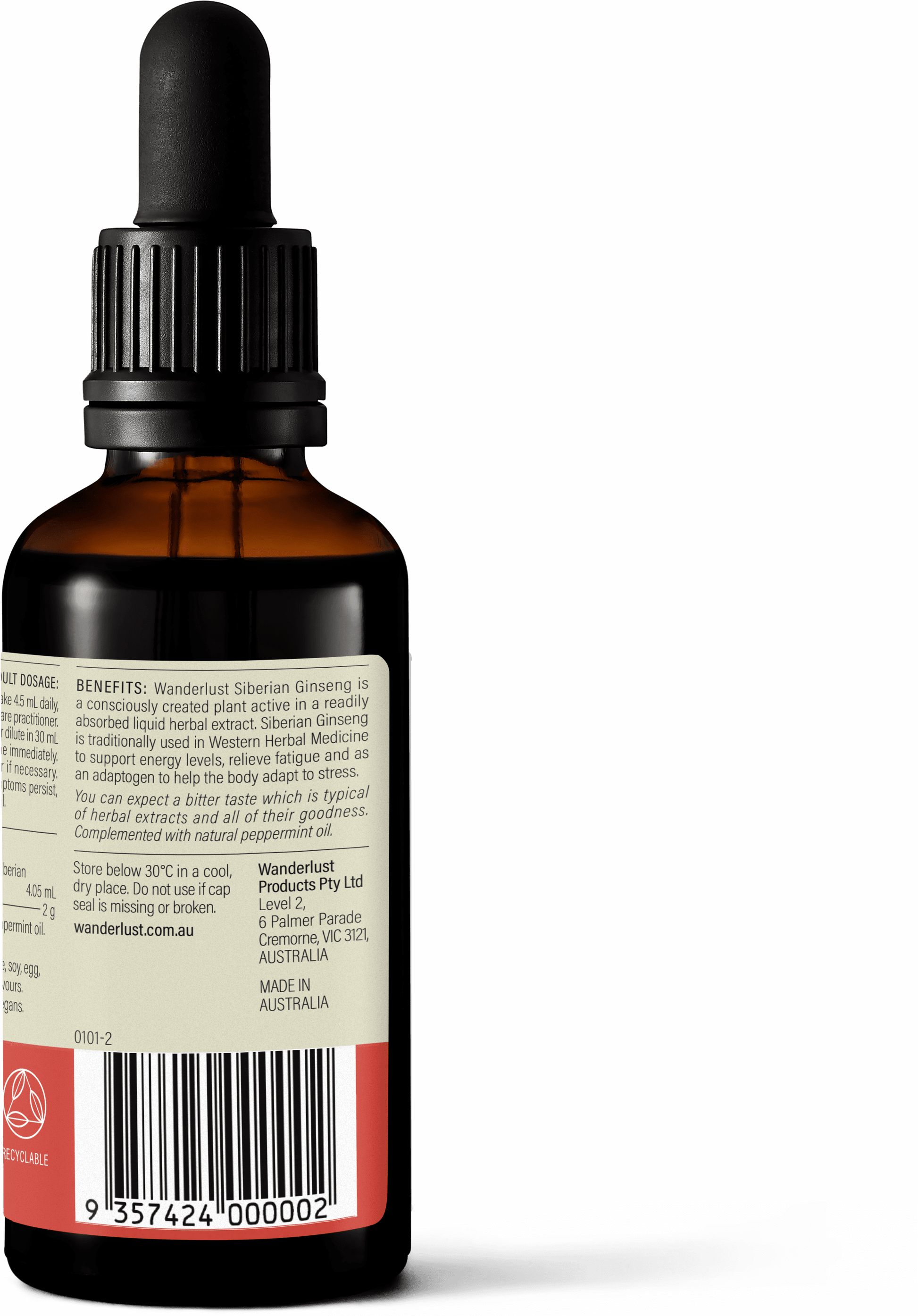 Wanderlust Siberian Ginseng Liquid 90ml