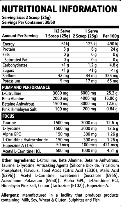 Krupt Villain Pump 750g Mango Bursties