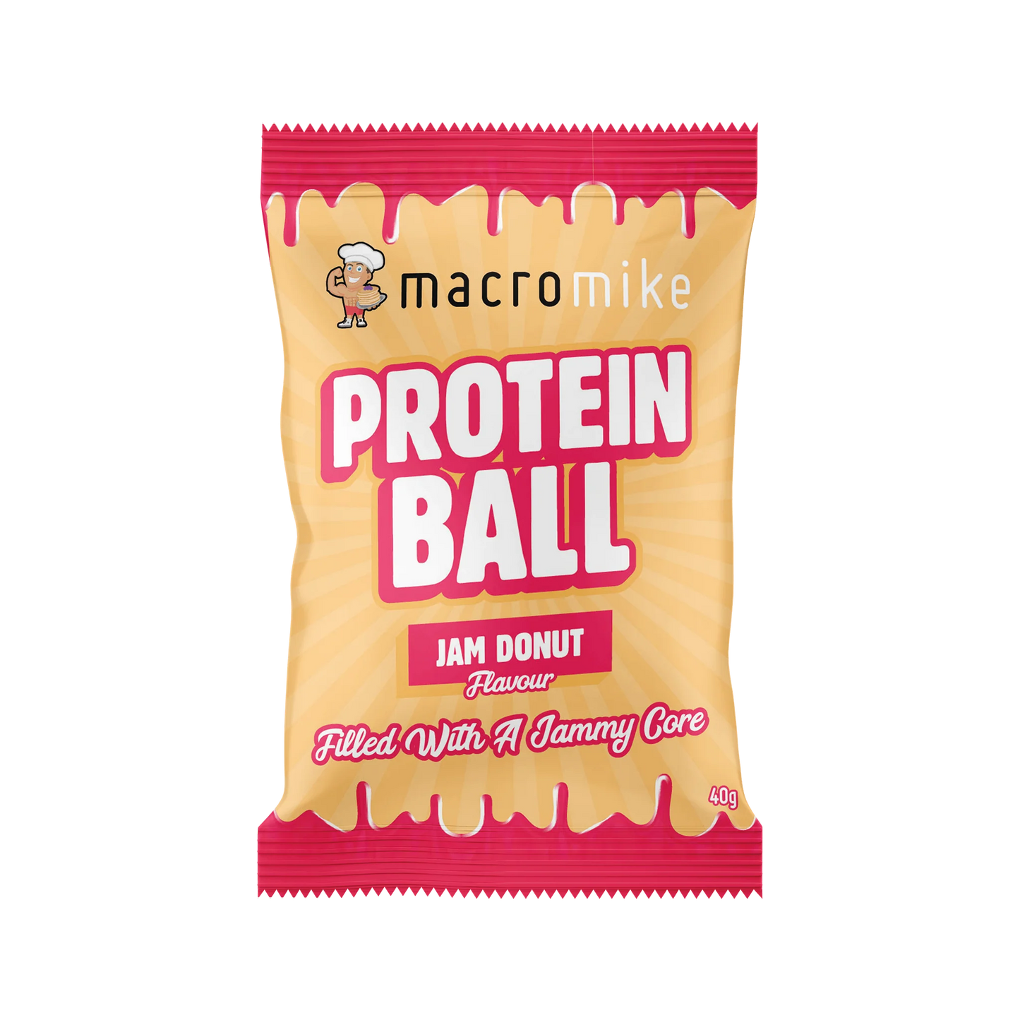 Macro Mike Protein Ball 40g Jam Donut