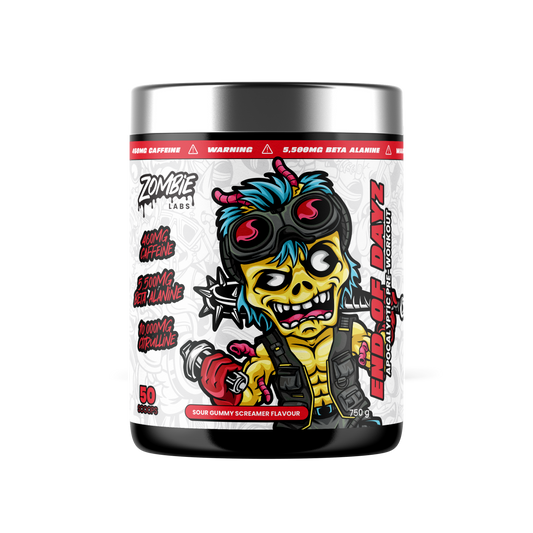 ZombieLabs End of Dayz Pre Workout 50 Serves Sour Gummy Grape