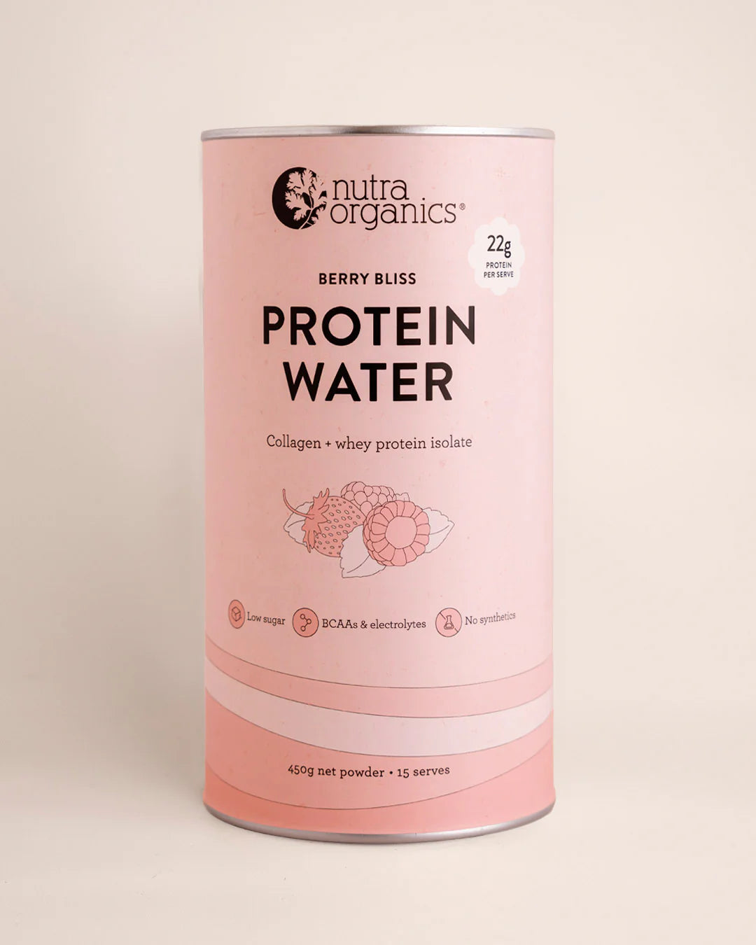 Nutra Organics Protein Water 450g Berry Bliss