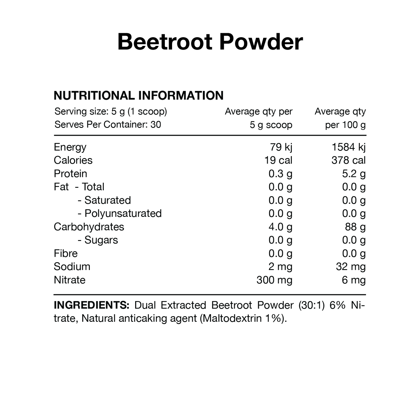 Switch Nutrition Beetroot Powder 150g