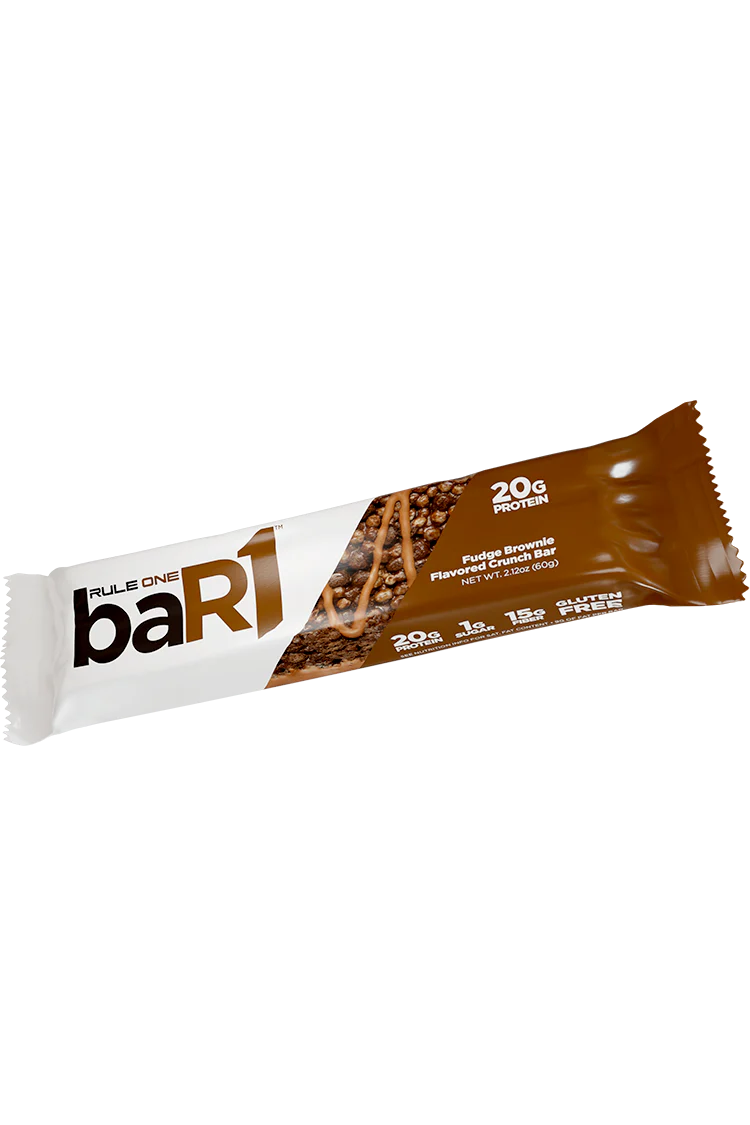 Rule1 BaR1 Crunch Bar 60g Fudge Brownie