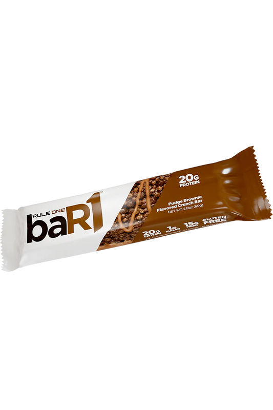 Rule1 BaR1 Crunch Bar 60g Fudge Brownie