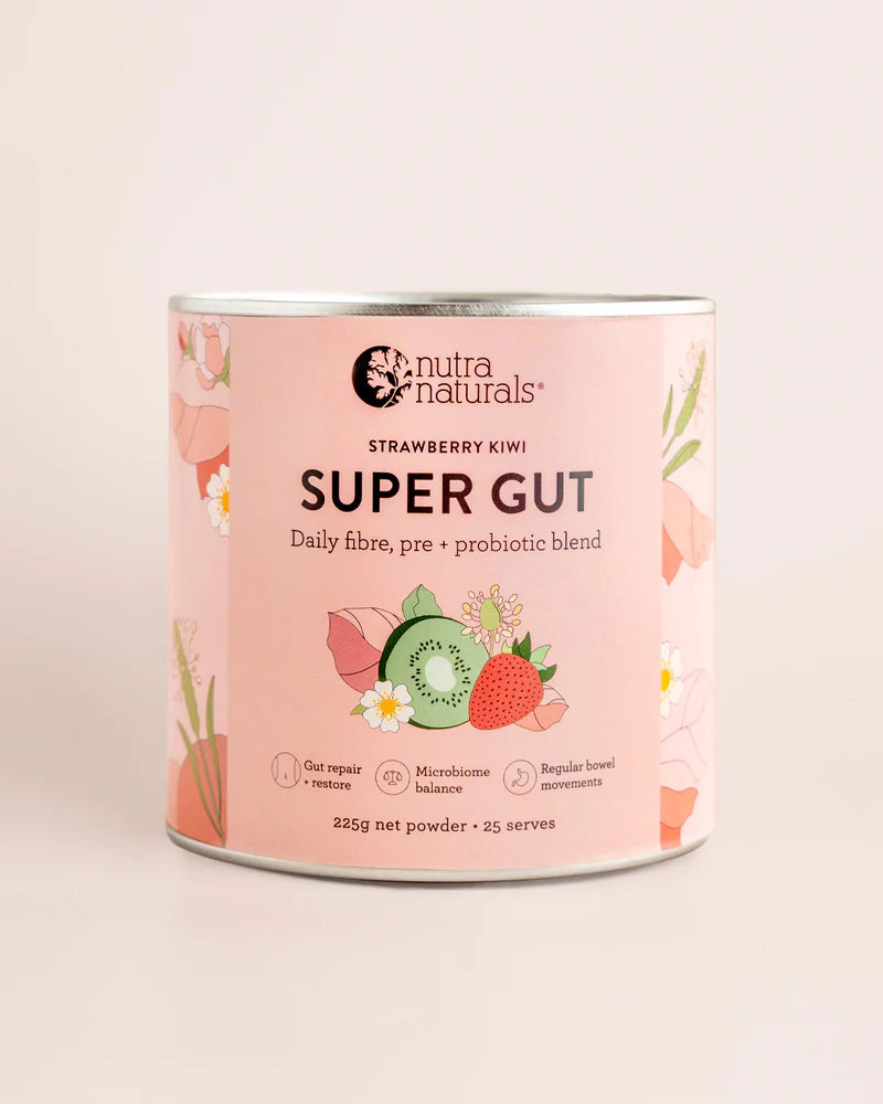 Nutra Organics Super Gut 225g Strawberry Kiwi