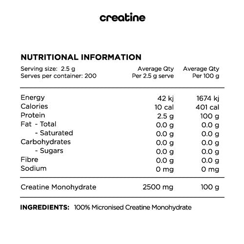 Switch Nutrition Creatine Monohydrate 500g