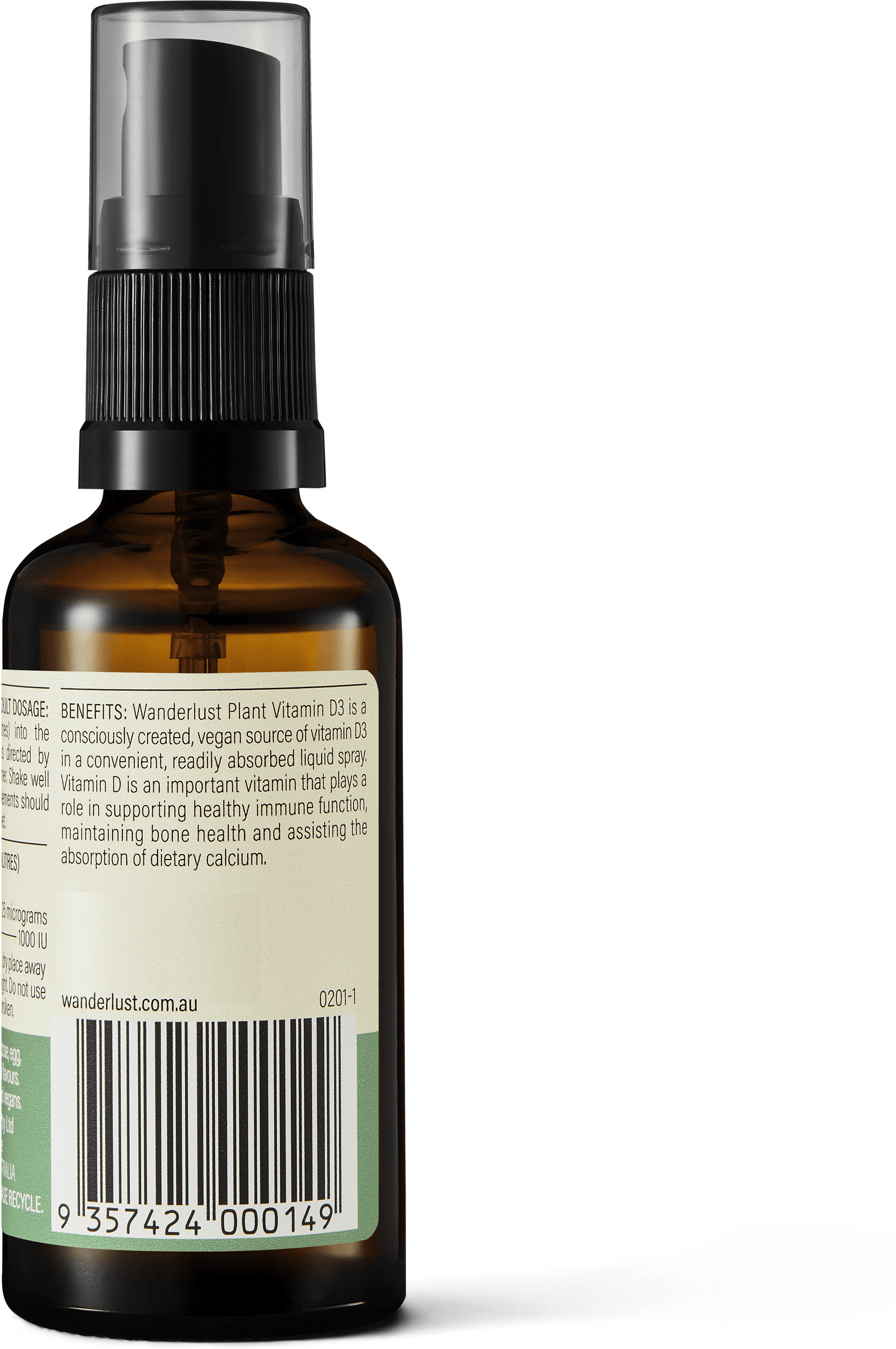 Wanderlust Plant Based Vitamin D Spray 40ml
