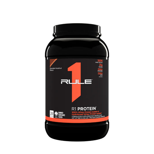 Rule1 Whey Protein Isolate 2LB Choc Hazelnut