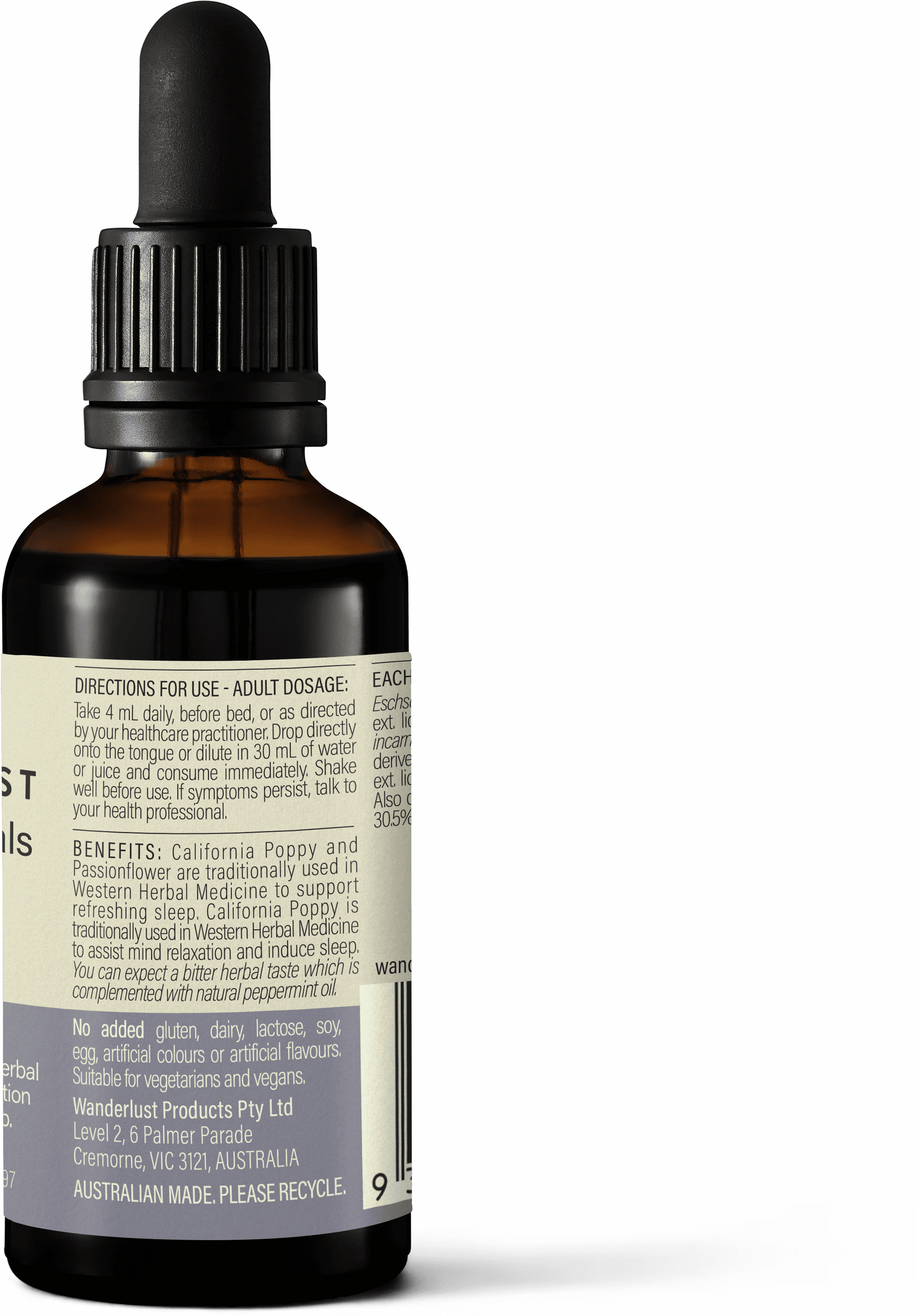 Wanderlust Sleep Botanicals Drops 50ml