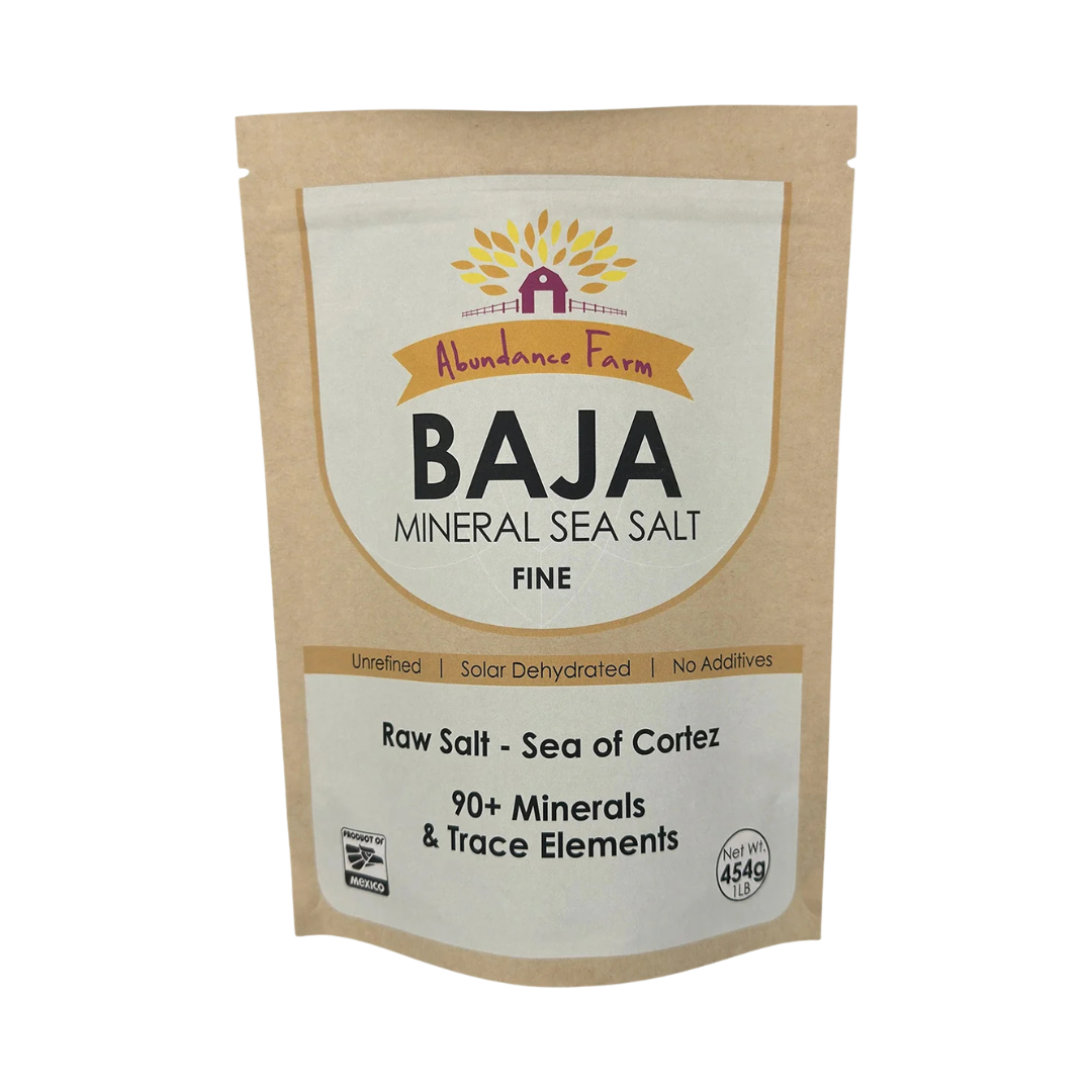 Abundance Farm Baja Mineral Sea Salt 454g Fine