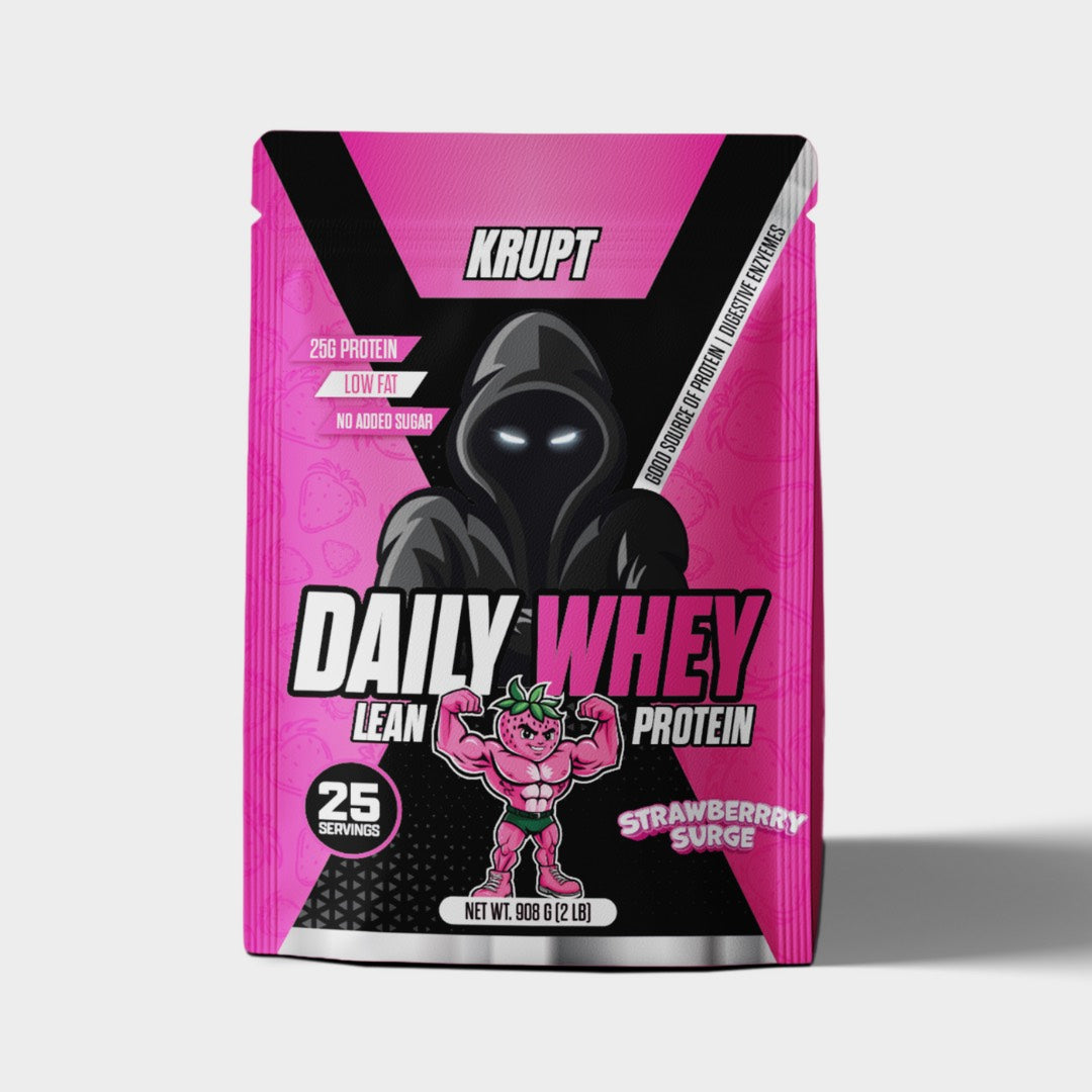 Krupt Daily Whey Protein 2lb Strawberry
