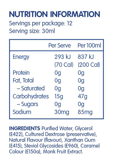 SweetLeaf Zero Sugar Syrup 355ml Maple