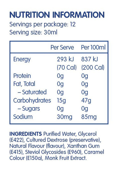 SweetLeaf Zero Sugar Syrup 355ml Maple