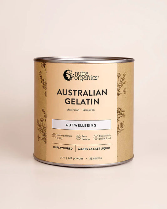 Nutra Organics Australian Gelatin 300G Unflavoured