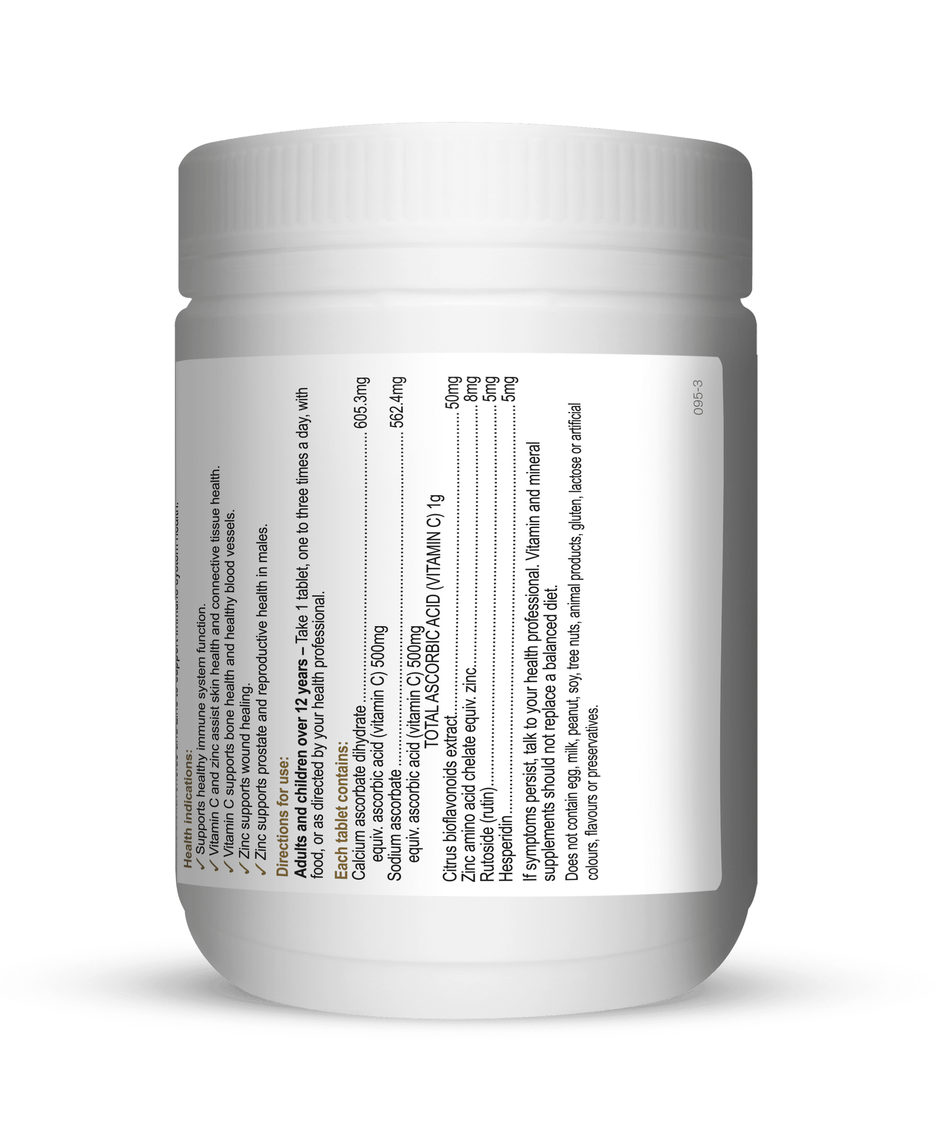 Hofg Vitamin C 1000 Plus Zinc and Bioflavanoids