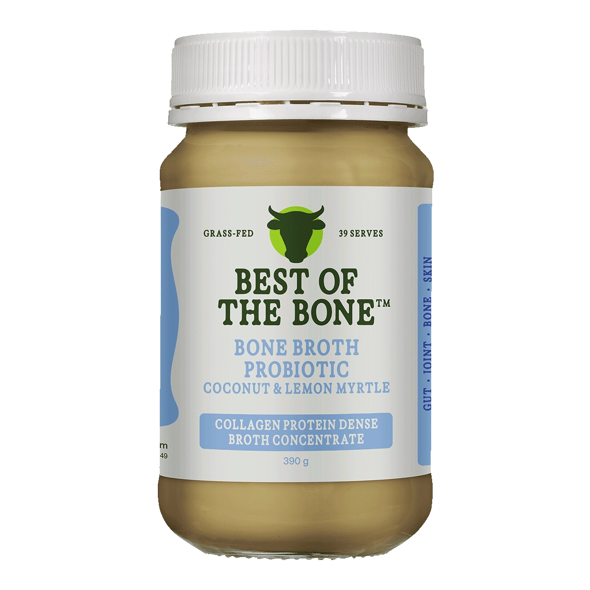 Best Of The Bone Broth Concentrate 390GM Probiotic Coconut & Lemon Myrtle