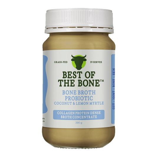 Best Of The Bone Broth Concentrate 390GM Probiotic Coconut & Lemon Myrtle