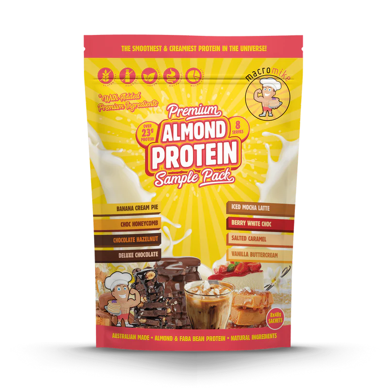 Macro Mike Almond Protein 8 Sachet Sample Pack