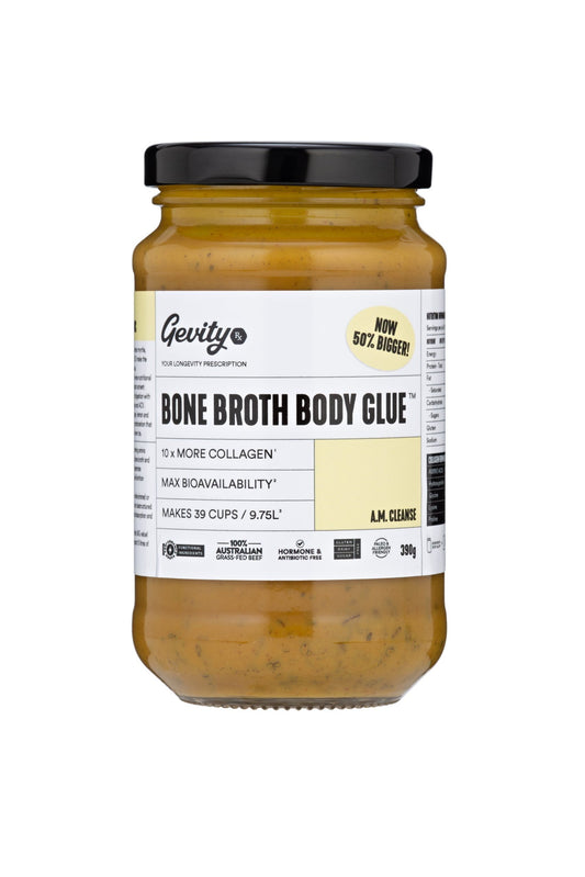 Gevity RX Bone Broth Body Glue 390g A.M. Cleanse
