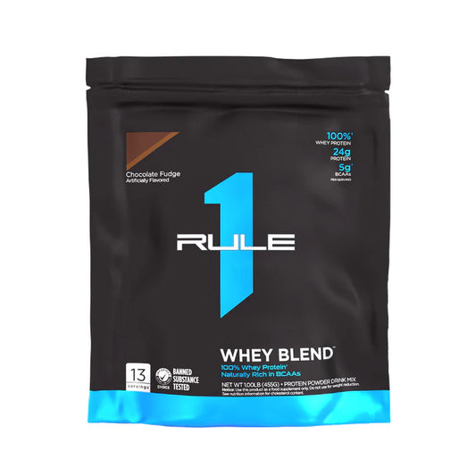 Rule1 Whey Blend 1LB Chocolate Fudge