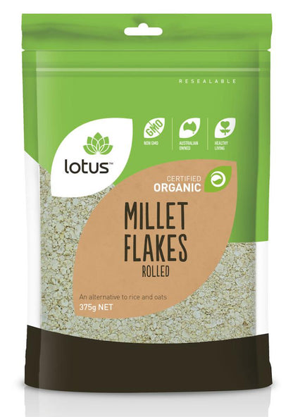 Lotus Organic Millet Flakes