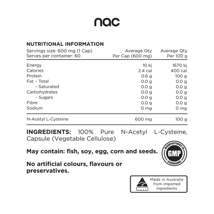 Switch Nutrition NAC 60VC