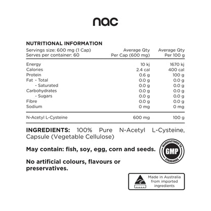 Switch Nutrition NAC 60VC