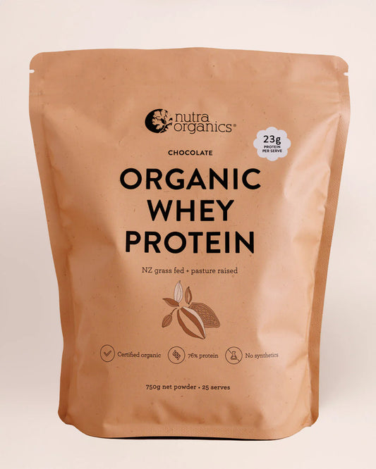 Nutra Organics Organic Whey Protein 750g Chocolate